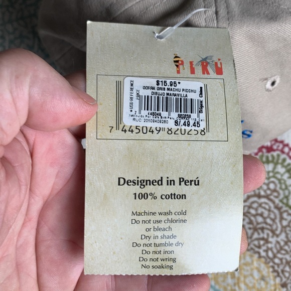 NWT Machu Picchu Peru Adjustable Hat - Picture 6 of 9